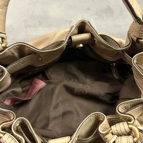 Juicy Couture Purse Tan Leather - Picture 12 of 14